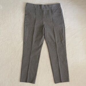 Massimo Fabbro Italy | Houndstooth High Waisted Front Seam Cropped Pants (10)
